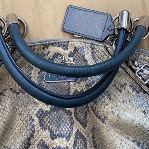 Coach snake leather purse